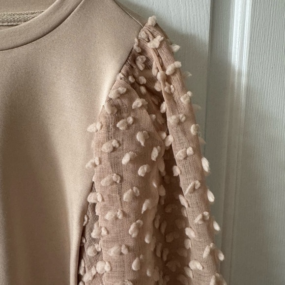 Mittoshop Unique Top, S, Round Neck, Slipover, Sheer Sleeves NWOT - Picture 2 of 7